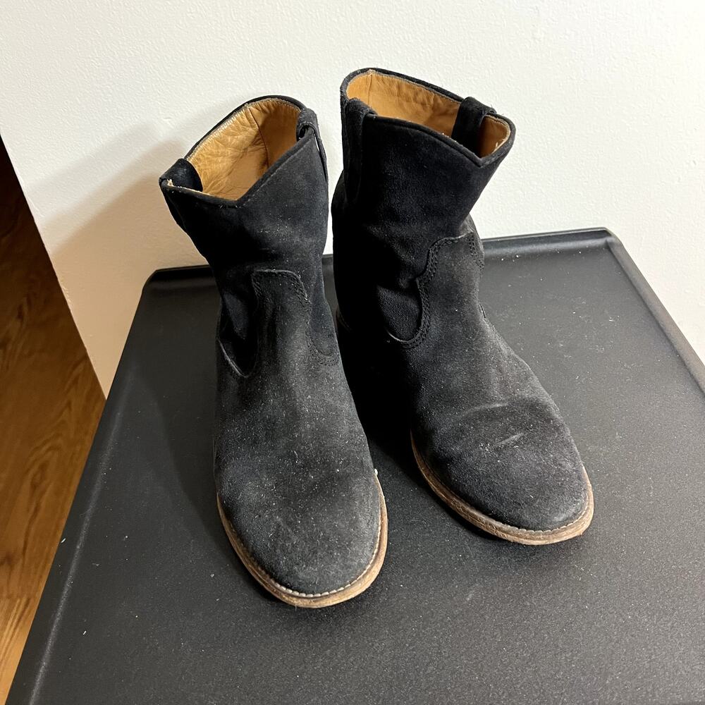 Isabel Marant Black Suede Booties - Picture 2 of 8